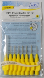 Brossettes interdentaires TePe  (0.7mm Jaune)